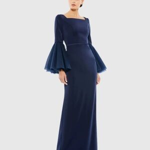 Elegant Navy Blue Women's Dress